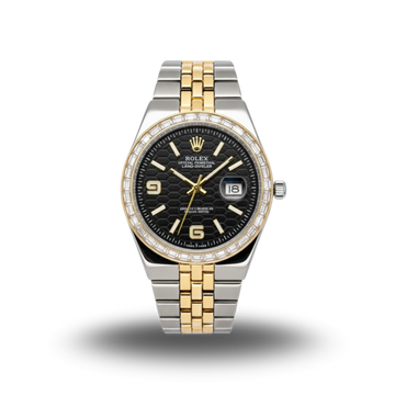 Rolex Land-Dweller Two-Tone with Black Honeycomb Dial