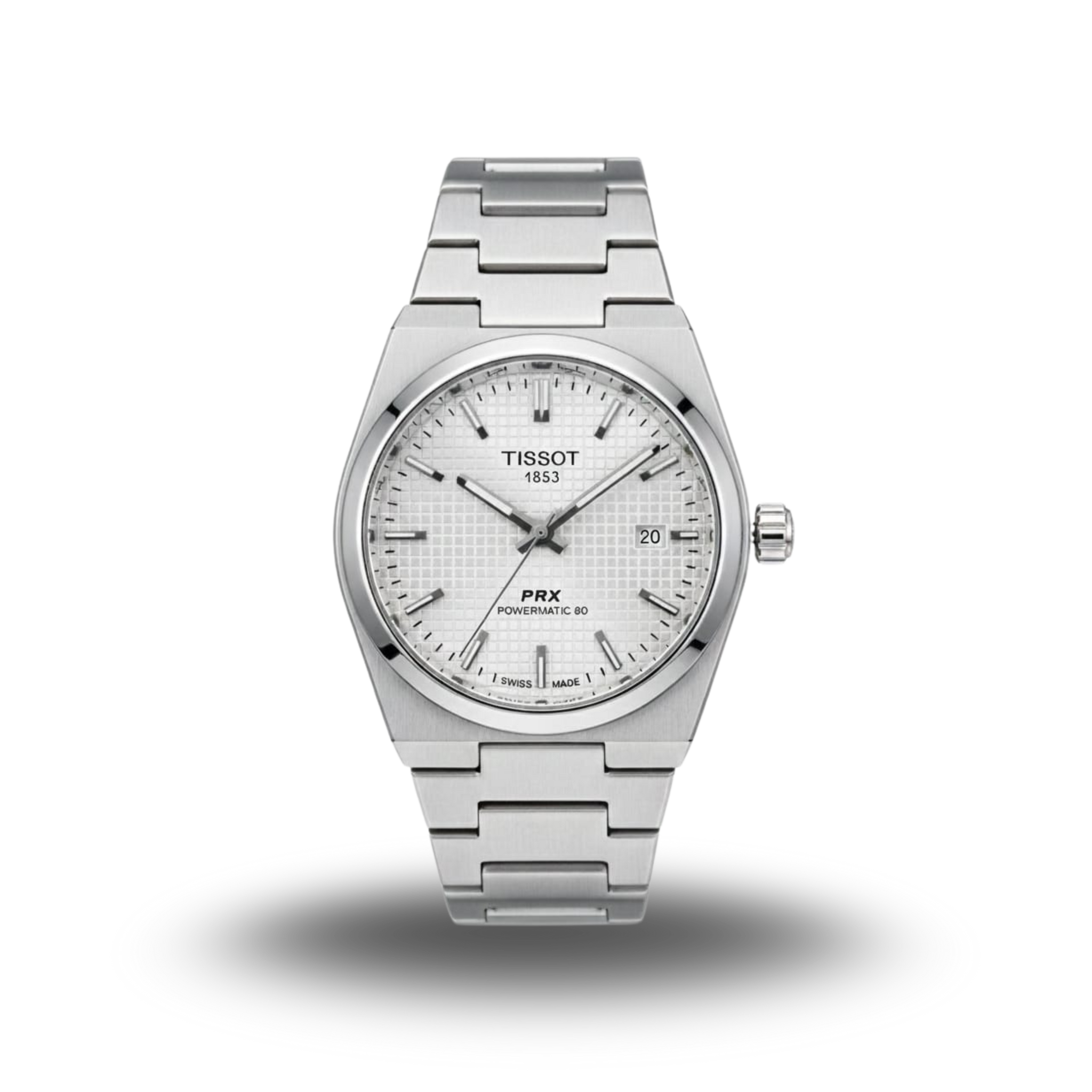 Tissot PRX Powermatic 80 - Silver Waffle Dial Edition