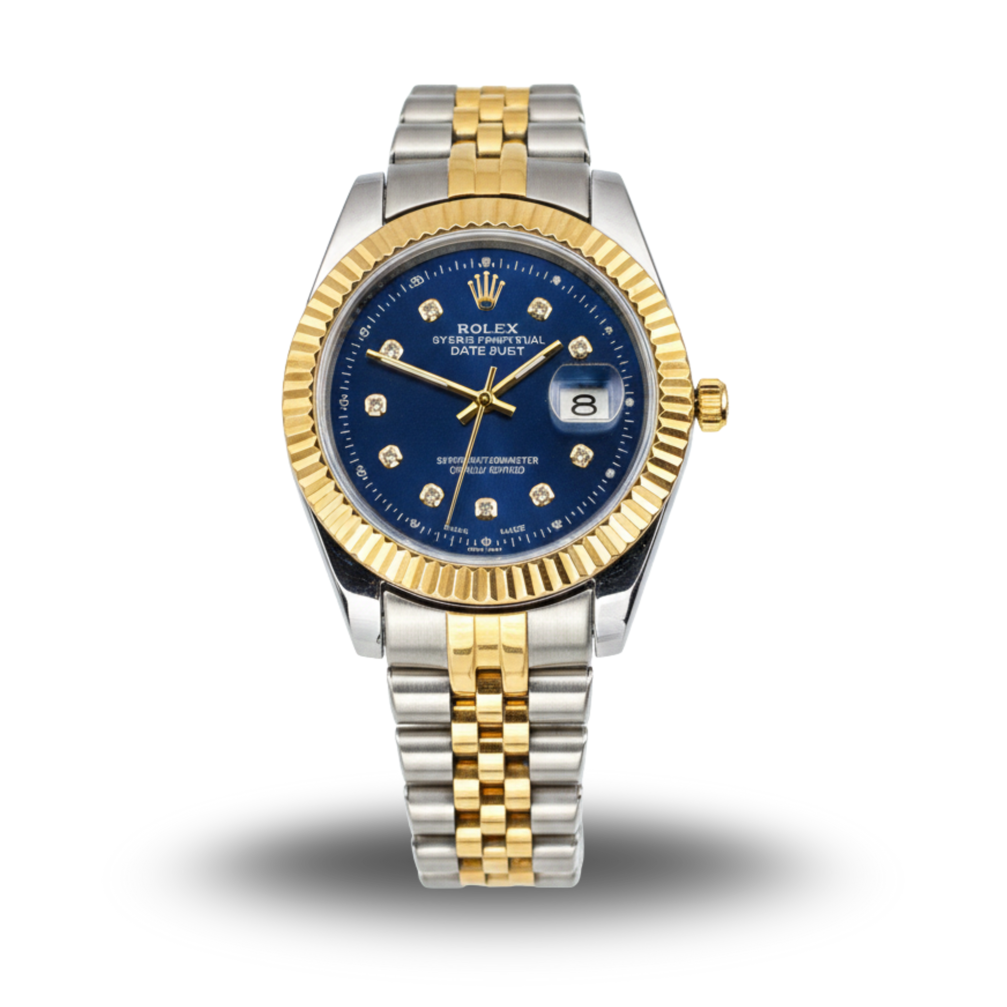 Rolex Jubilee Chain Two-Tone Blue Diamond Dial