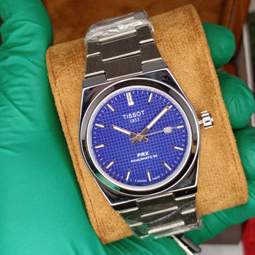 Tissot PRX Powermatic 80 - Deep Blue Waffle Dial Edition