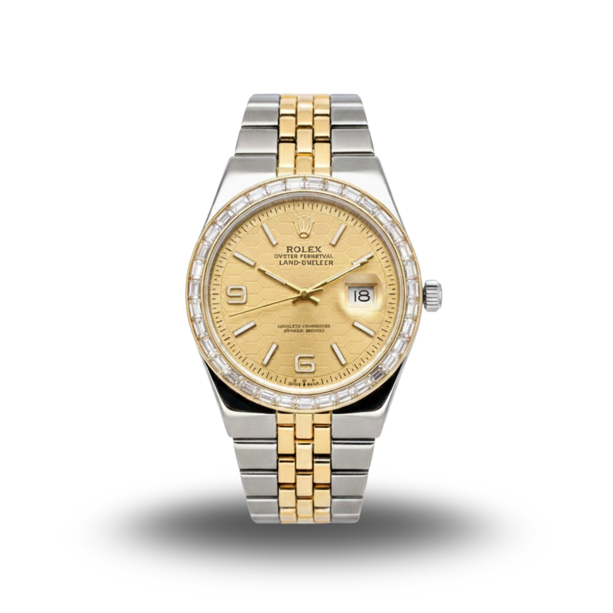 Rolex Land-Dweller  Two-Tone with Gold Honeycomb Dial